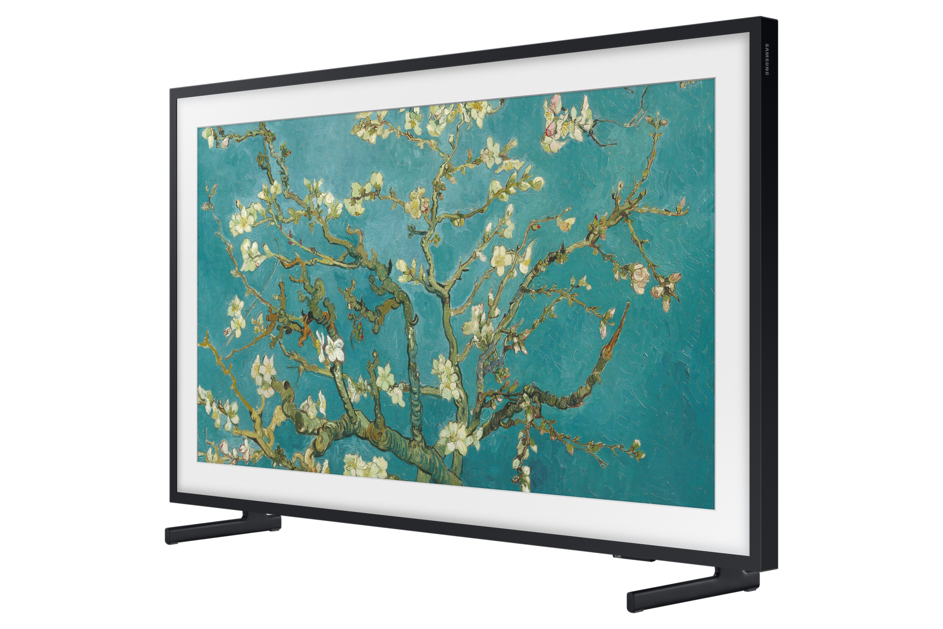 32" The Frame LS03C R-Perpective-With-Stand Black 