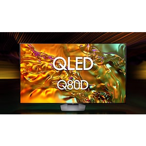 A Samsung QLED Q80D TV.