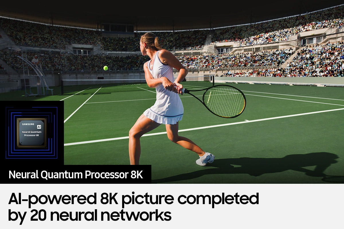 Neo QLED TV QN800B with Samsung’s powerful Neural Quantum Processor 8K improves content