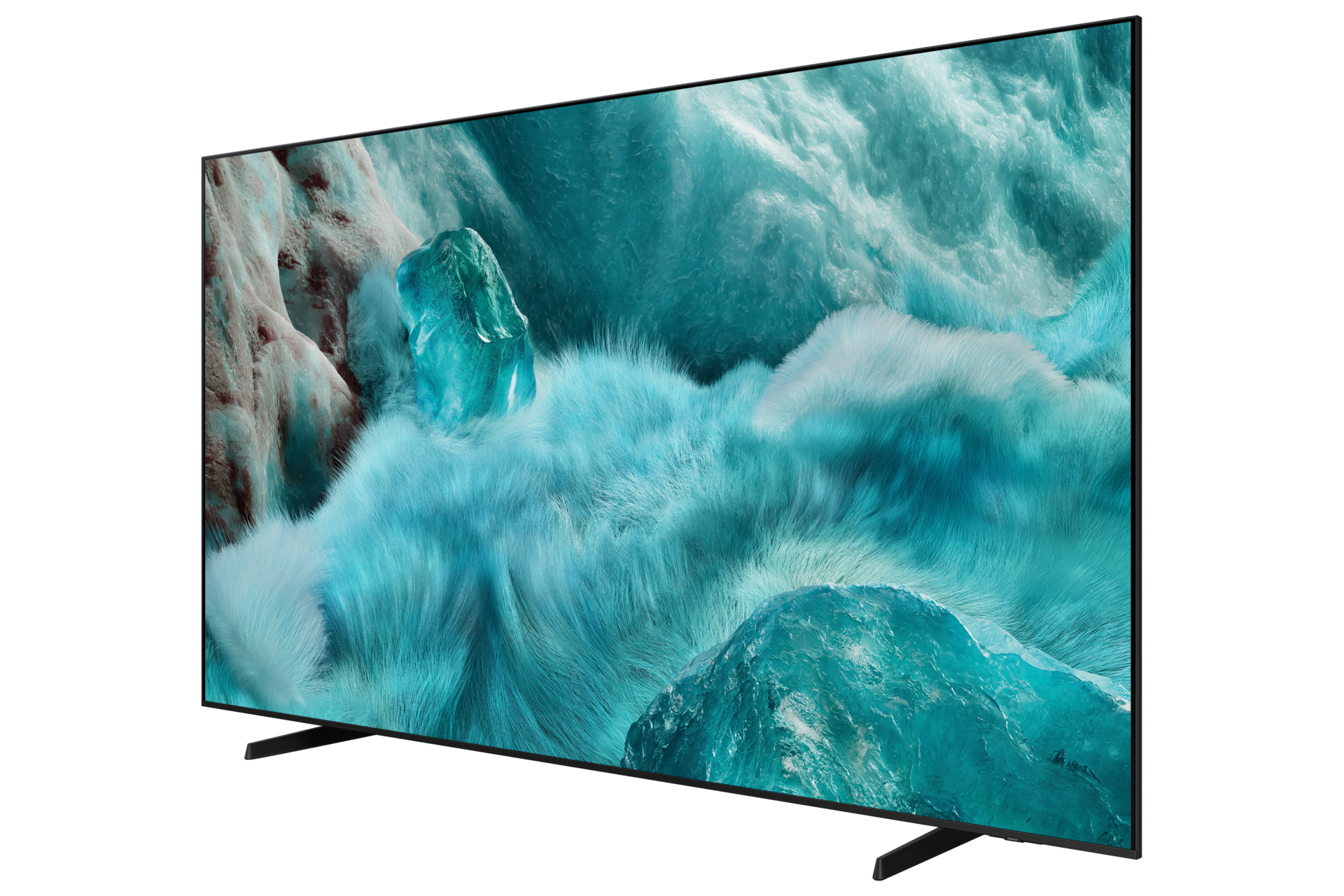 {size}" QLED Q7F 4K Samsung Vision AI Smart TV (2025) R-Perspective Black 