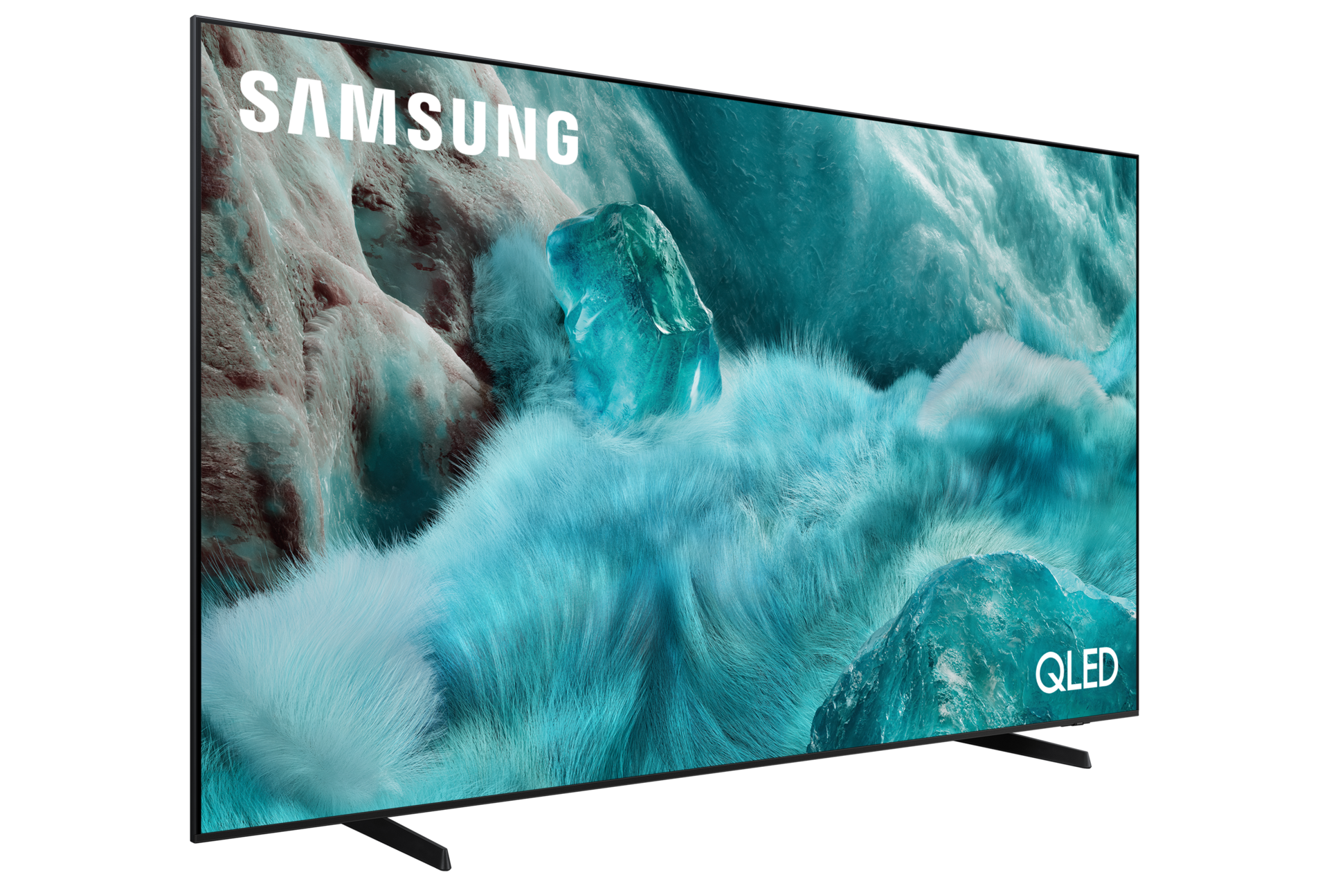 {size}" QLED Q7F 4K Samsung Vision AI Smart TV (2025) L-Perspective Black 