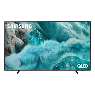 {size}" QLED Q7F 4K Samsung Vision AI Smart TV (2025) Front2 Black 