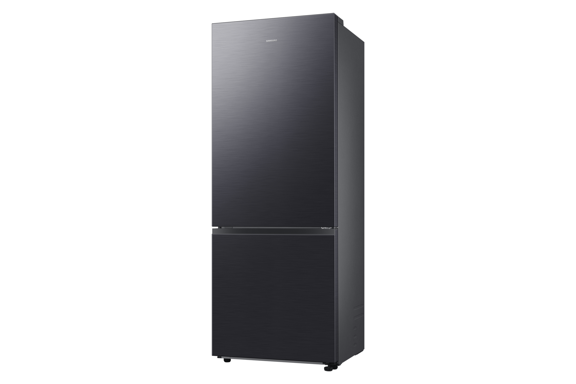 RB6000D Bottom Mount Freezer Refrigerator with SmartThings AI Energy Mode and Metal Cooling R-Perspective Black Doi 