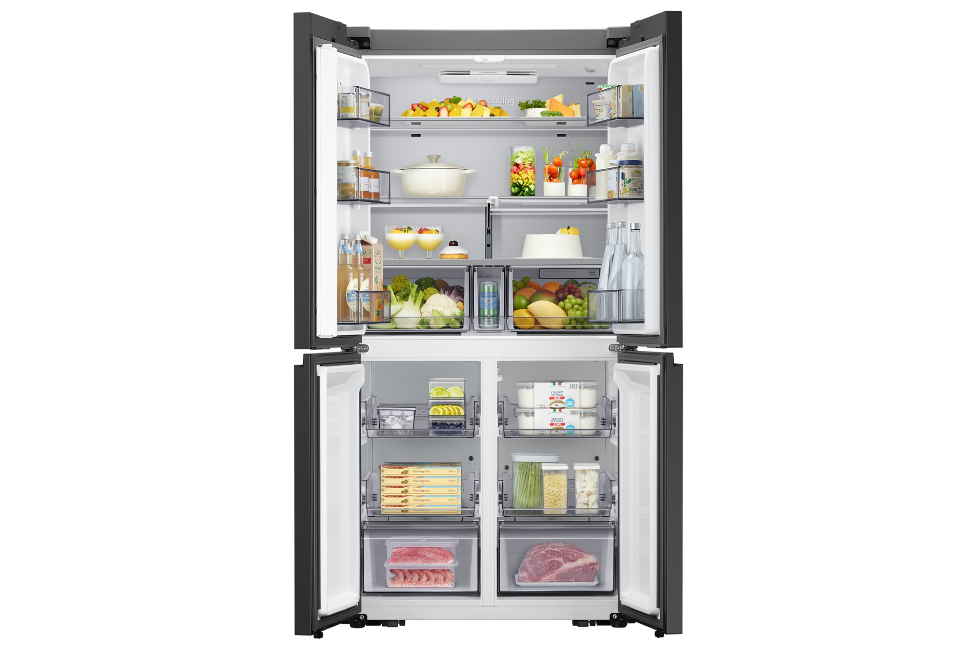 front-open-with-food Clean Black