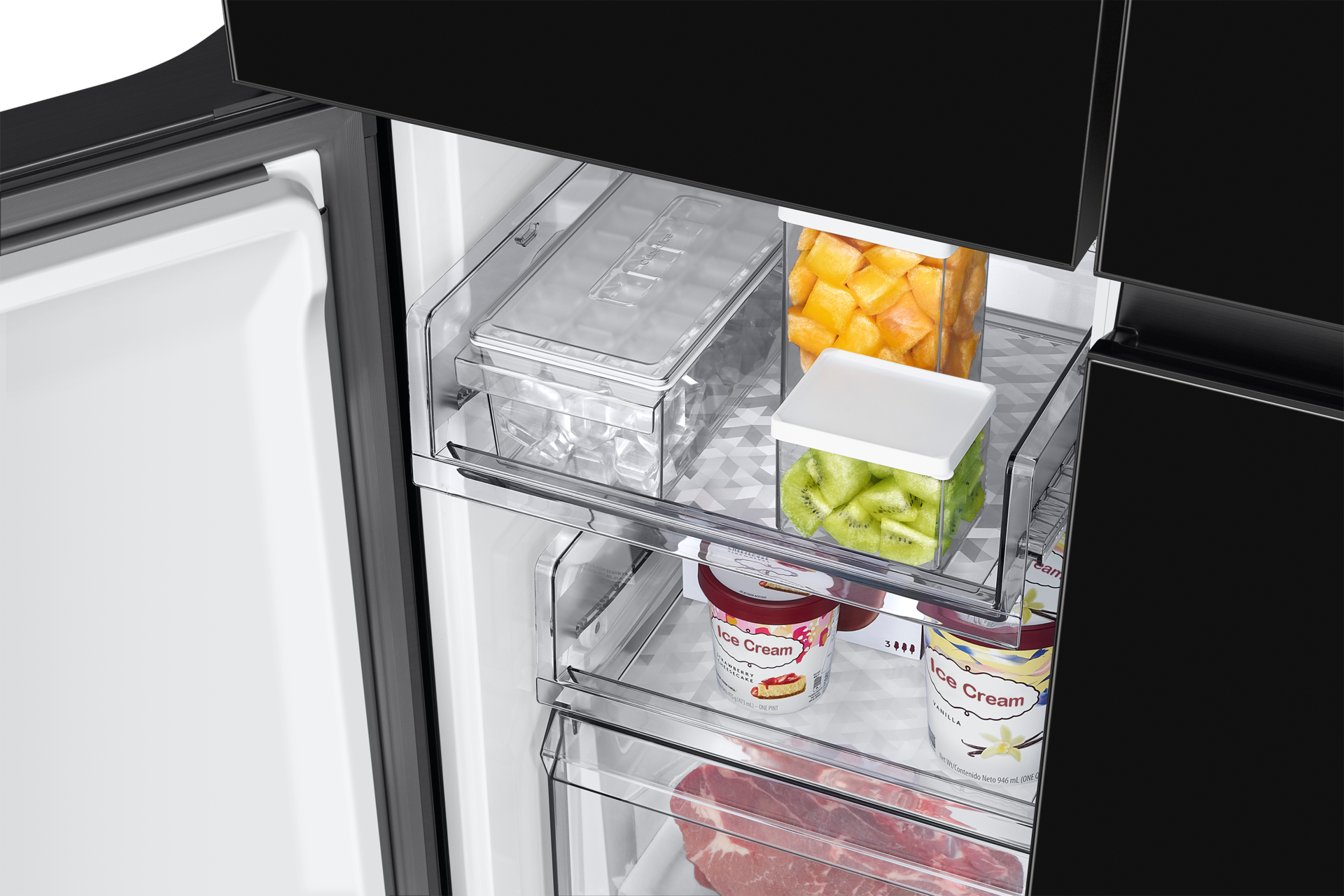 freezer-ice-bucket Clean Black