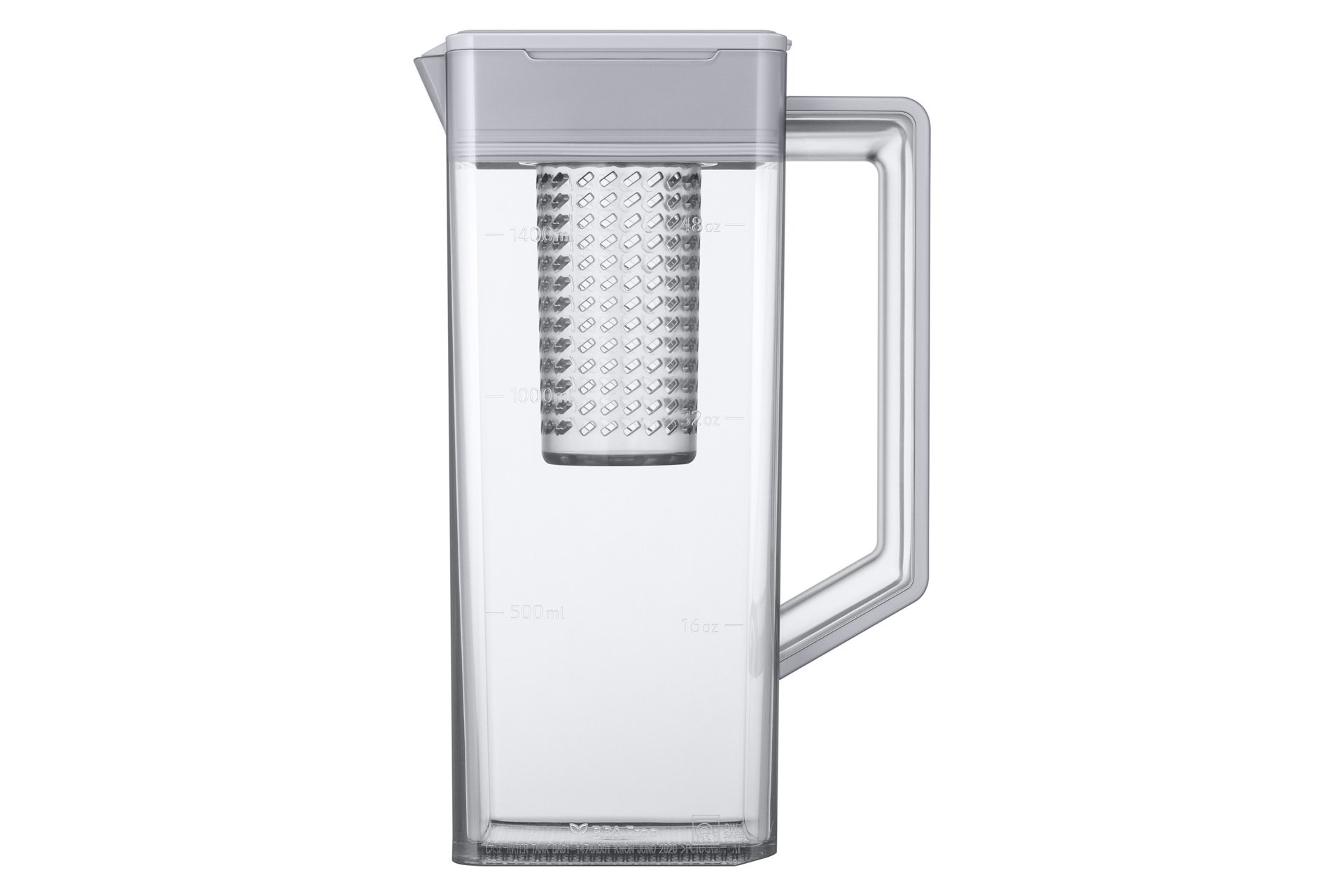 BESPOKE RF9000 T Style French Door Refrigerator with See-thru Door Autofill-Kettle2 Clean Black 