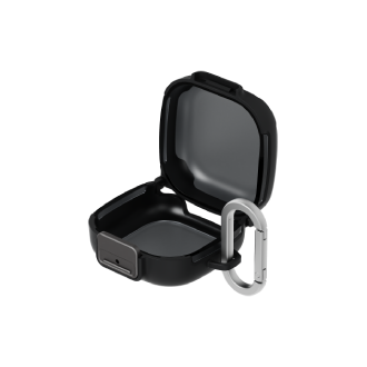 Galaxy Buds4 | Buds4 Pro Clip Case with Carabiner FrontOpen Black 