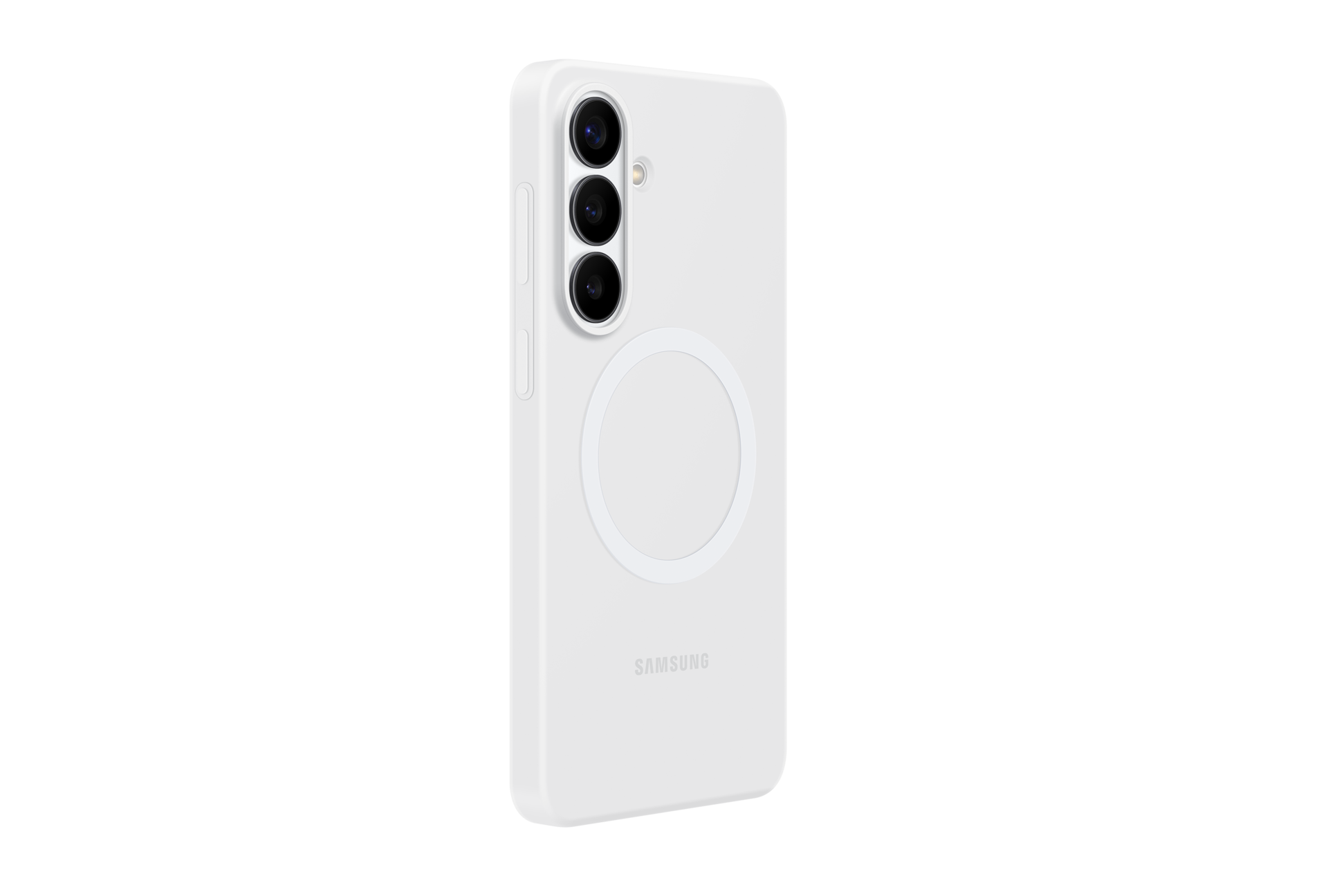 Galaxy S26+ Silicone Magnet Case Dynamic White 