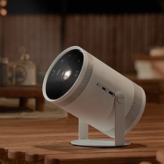 The Freestyle 2<sup>nd</sup> Full HD Portable Projector (2025) Front White 