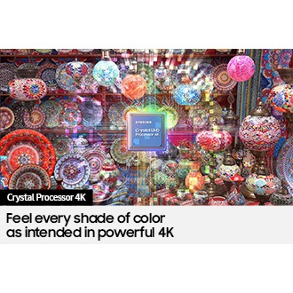 Crystal UHD BU8000 has Crystal Processor 4K that increases picture quality smartly