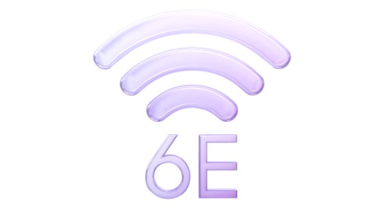 A Wi-Fi symbol and "6E".