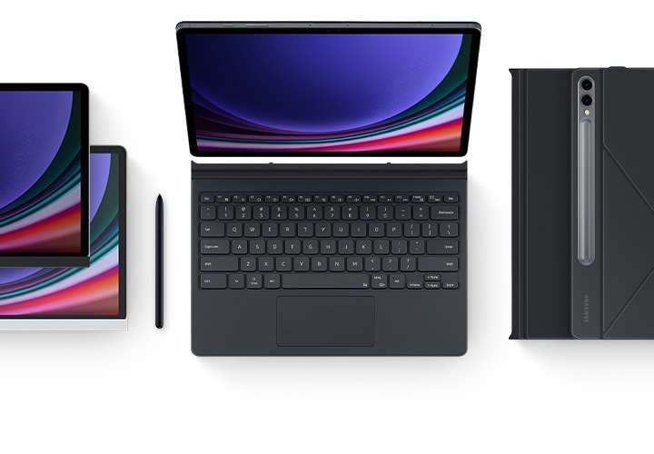 Galaxy Tab S9+ Smart Book Cover Black | Samsung India