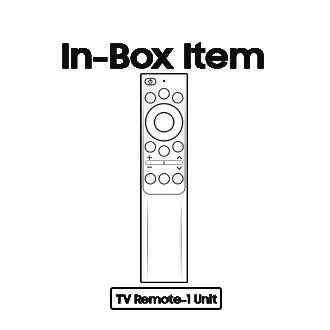 TV Battery Remote Black