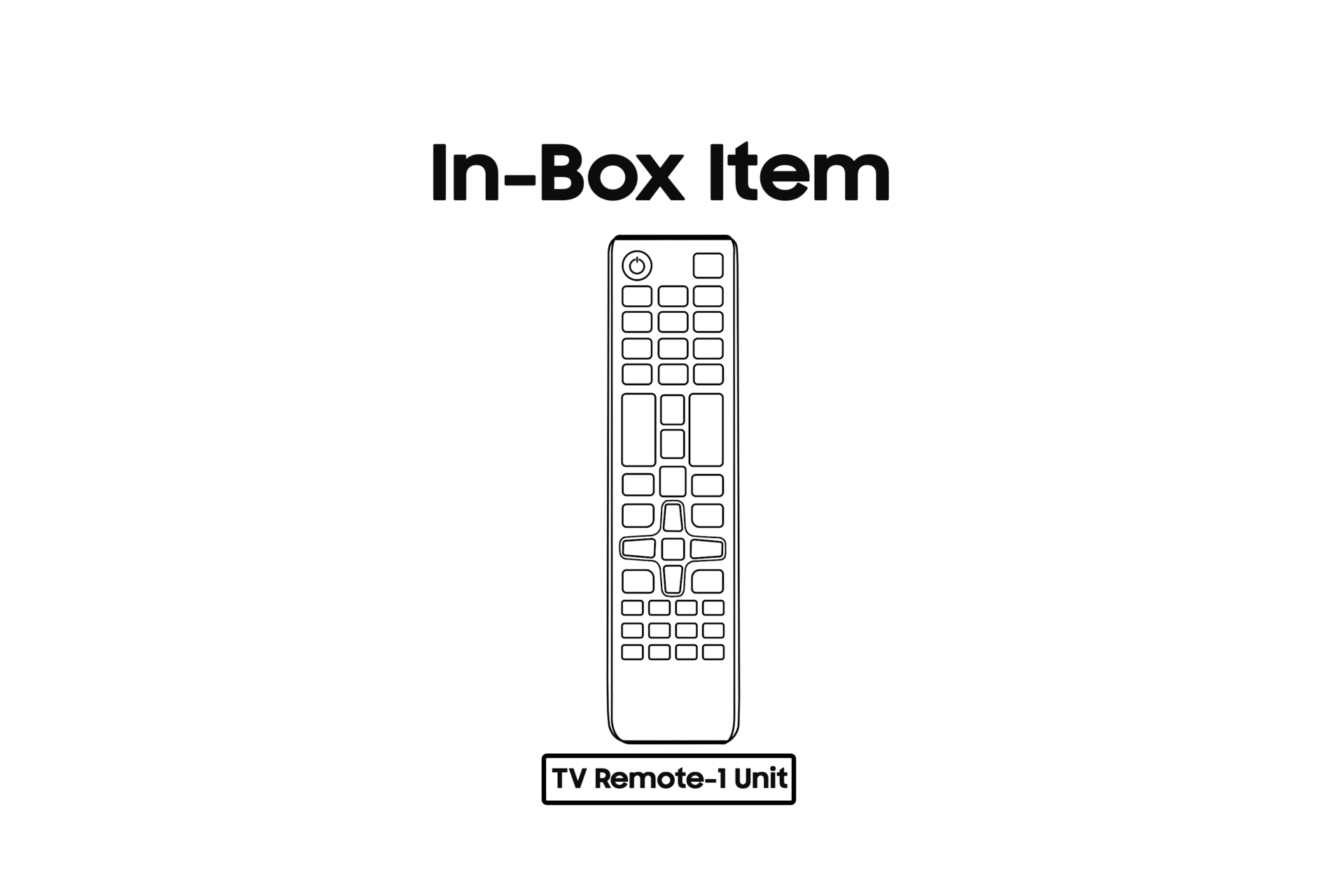 TV Remote Black