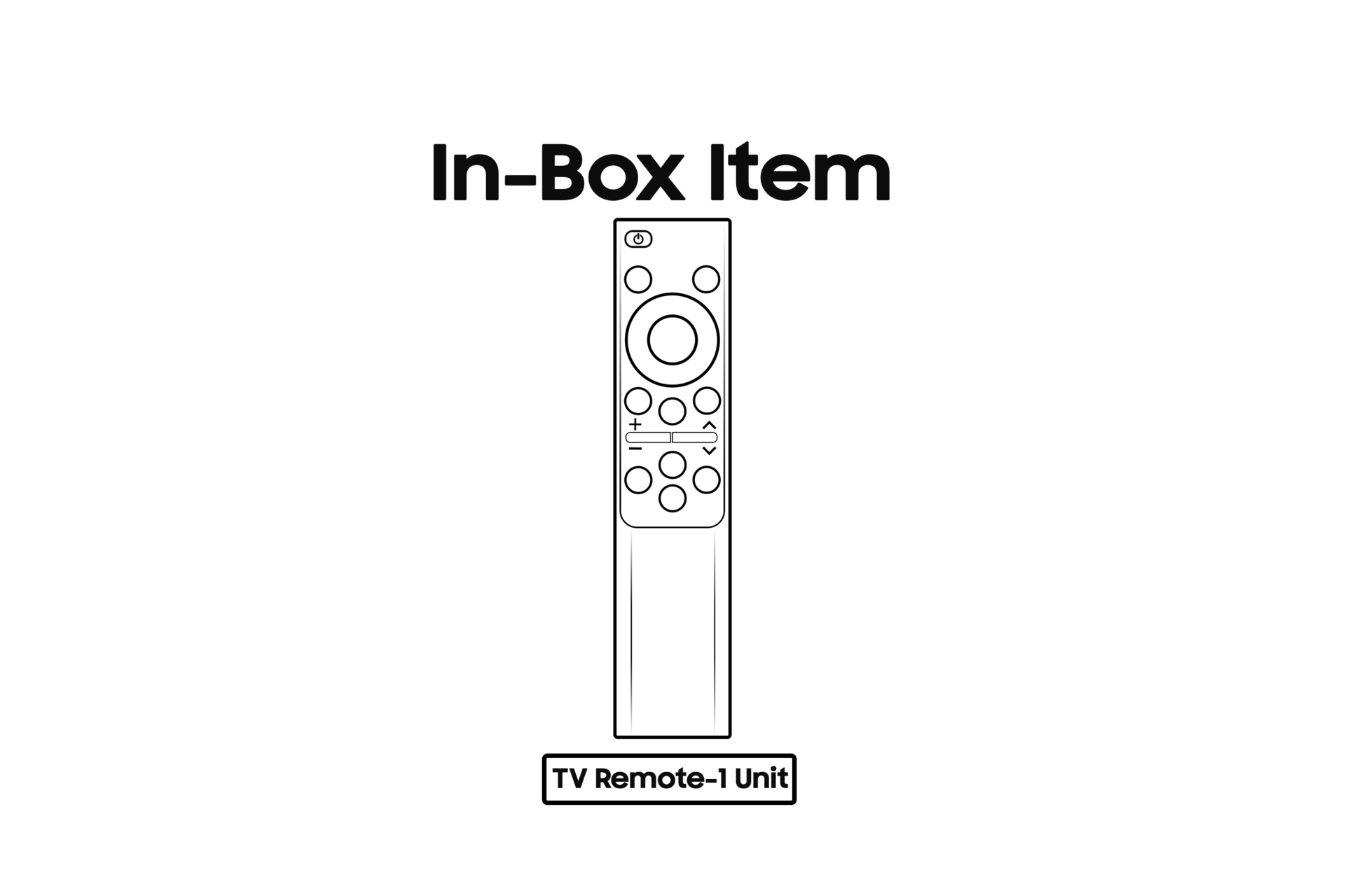 TV Remote Black