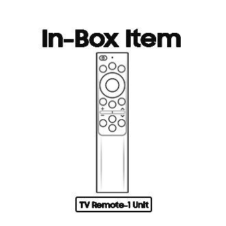 TV Battery Remote Black