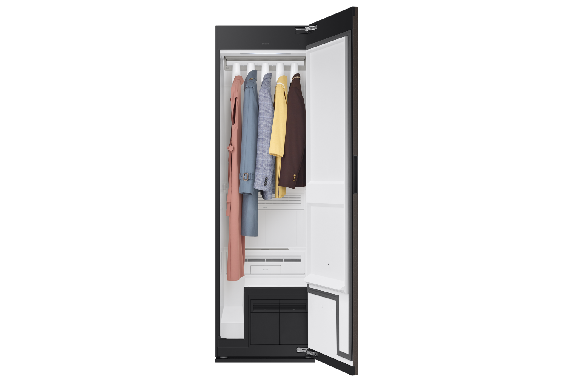 DF24CG5100 Bespoke AI Dryer with Dual AirWash and Dual JetSteam. Front-Open3 Cotta Charcoal 