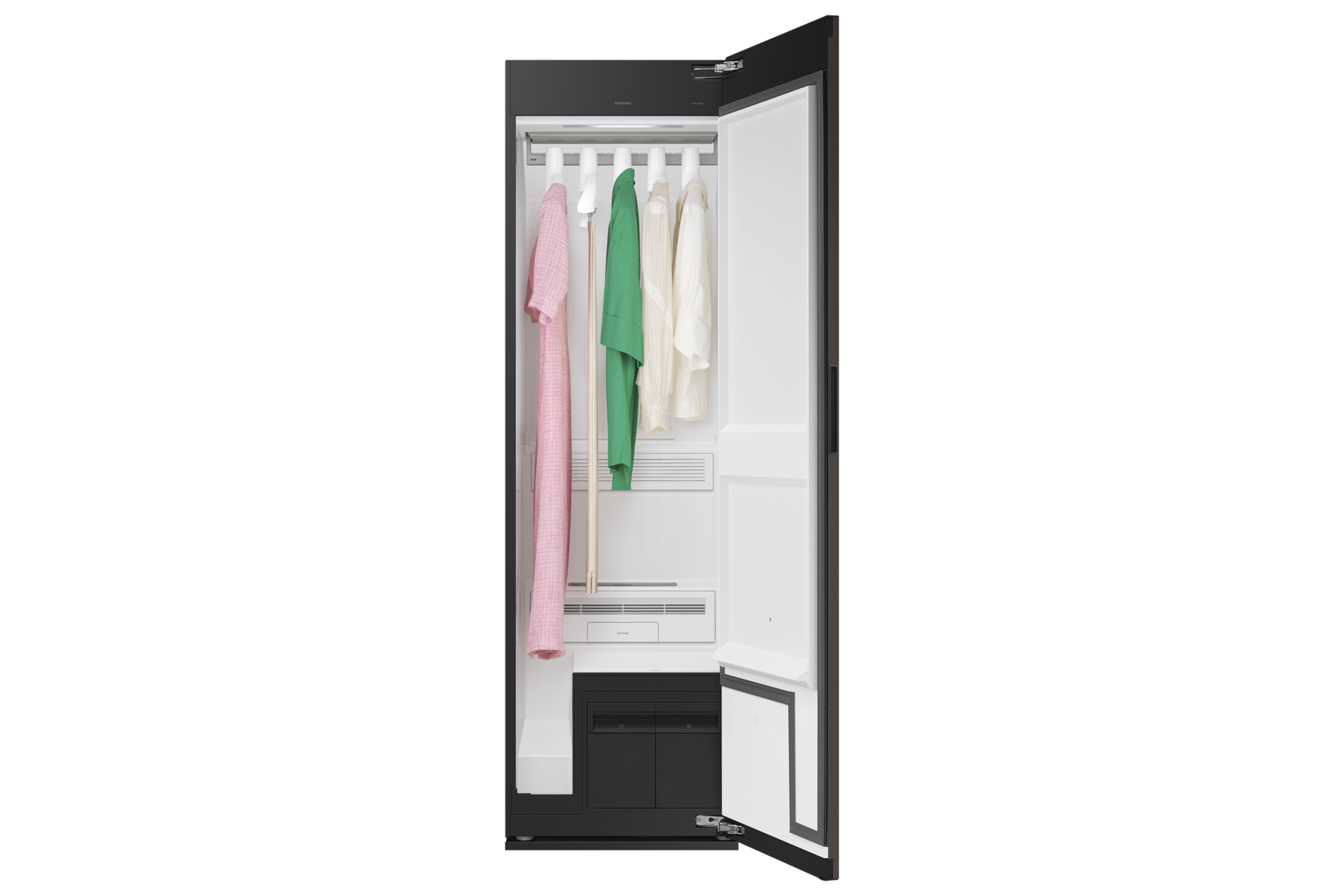DF24CG5100 Bespoke AI Dryer with Dual AirWash and Dual JetSteam. Front-Open5 Cotta Charcoal 