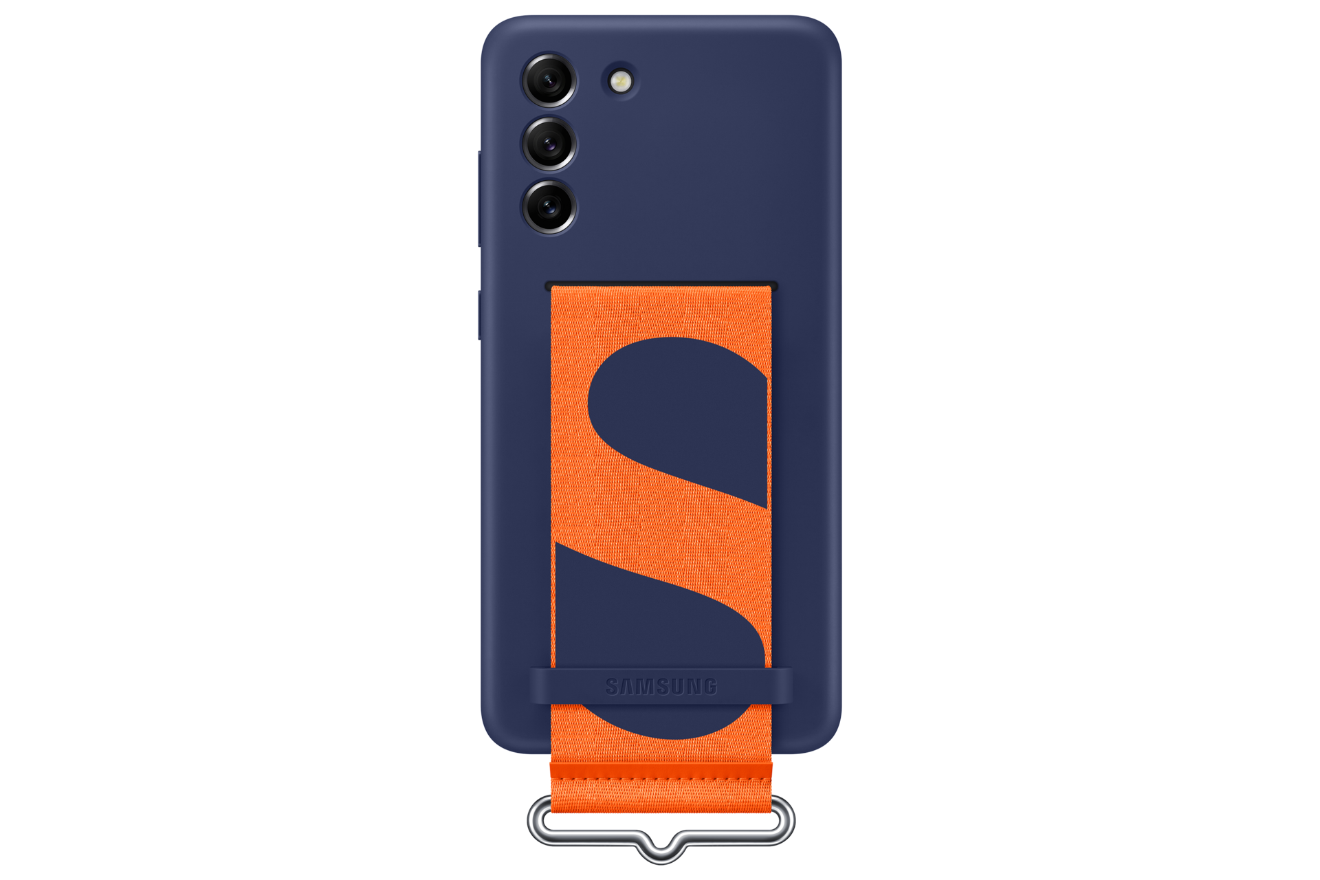 S21 FE 5G Silicone Cover with Navy Strap - Price