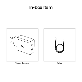 50W Duo Power Adapter with Cable Black