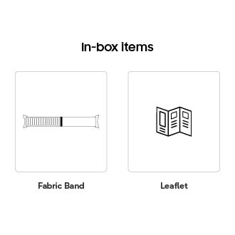 Fabric Band M/L for Galaxy Watch9 Watch8 Black