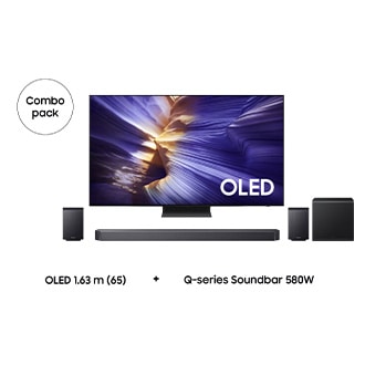 1.63 m (65) OLED S90F & Soundbar Q930F Black