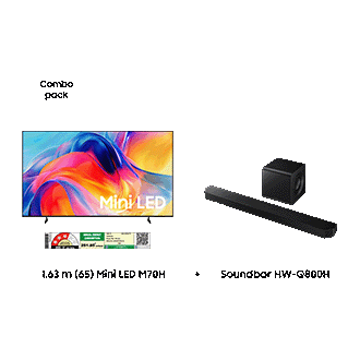 1.63 m 65 Mini LED M70H & Soundbar HW-Q800H Black