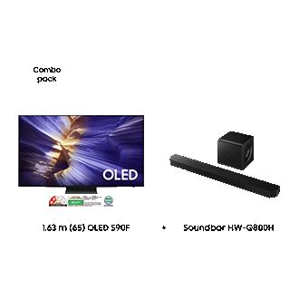 1.63 m 65 OLED S90F & Soundbar HW-Q800H Black