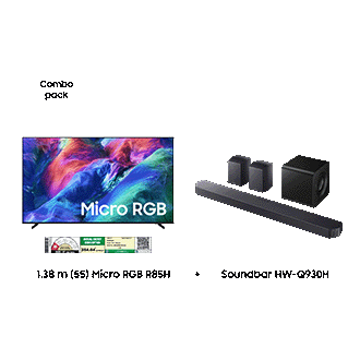1.38 m 55 Micro RGB R85H & Soundbar HW-Q930H Black