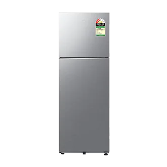 Two Door Refrigerator RT38HG5C42S8 and Front Load Washing Machine WW90DG5U24AX Refined Inox