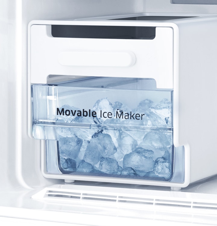 Top Mount Fridge - Movable Ice Maker ( Easily Removable and usable)
