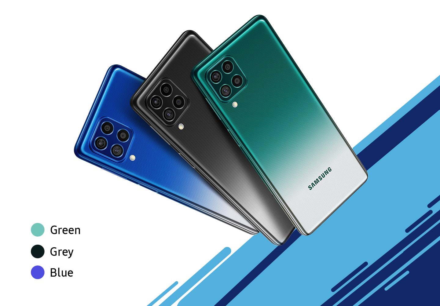 Samsung Galaxy f62 color variants