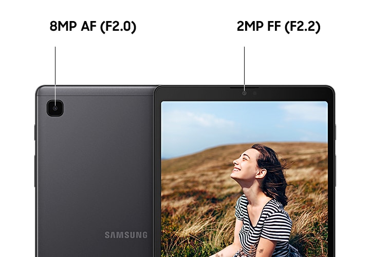 SAMSUNG Galaxy Tab A7 Lite 2021 Galaxy Tab A7 Lite 8,7 32 Go Wi-Fi Android  11 Ensemble tablette tactile internationale - Étui en cuir PU, protecteur d' écran, stylet et carte microSD de