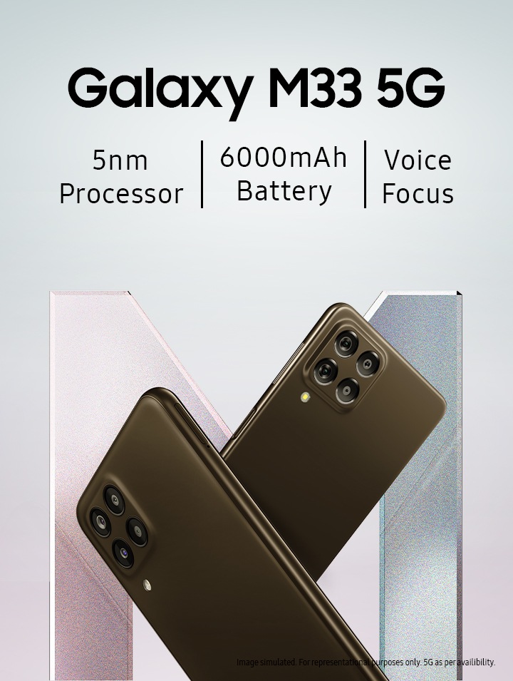 Galaxy M33 6GB/128GB(Brown) - Price & Specs | Samsung India