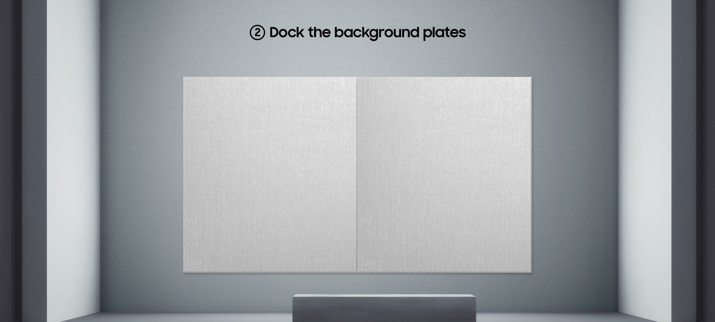 2. Dock the background plates