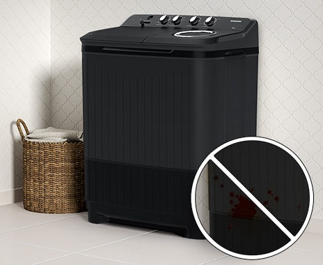 WT4000BM is installed in the laundry room cleanly without rust.