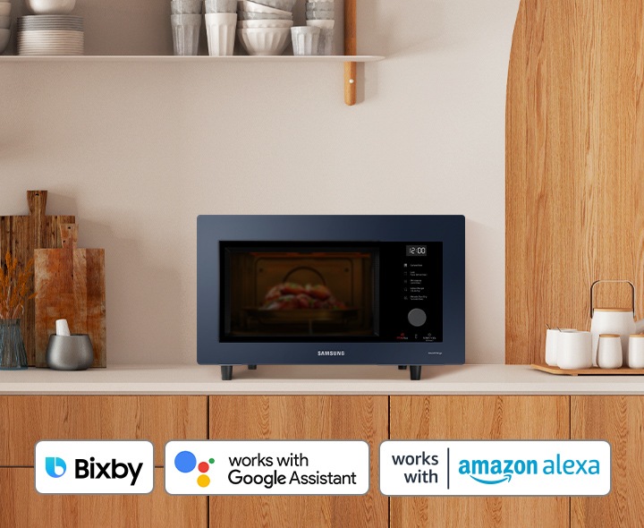 Microwave with store google assistant