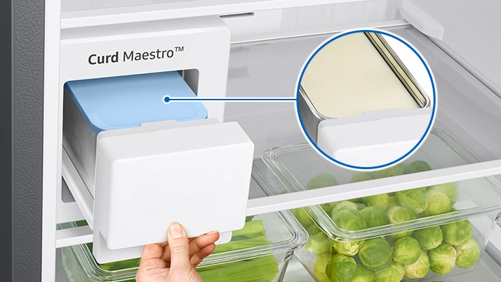 Samsung double door fridge deals with curd maker