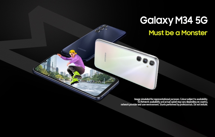 Galaxy M34 5G 6GB/128GB (Blue) - Display, Camera & Full Specs | Samsung India
