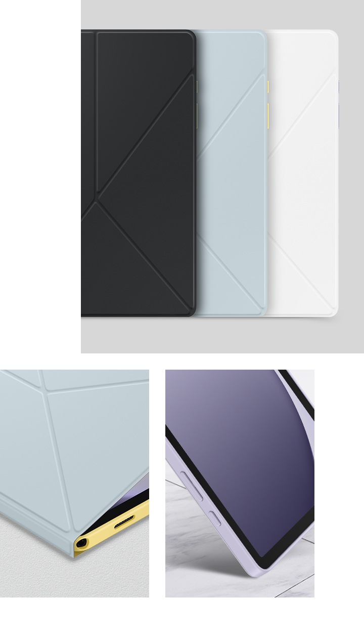 Samsung Book Cover case_Tab A9 (Book Cover - Blue)