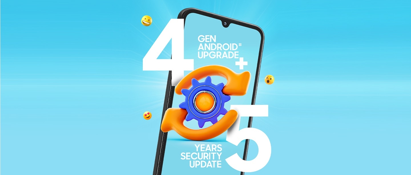 Segment only* 5G smartphone with 4th Gen Android# Upgrades~ and 5 years of security updates~