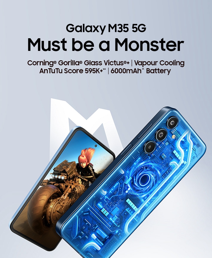 Galaxy M35 5G 6GB/128GB (Light Blue) Camera Specs Samsung India