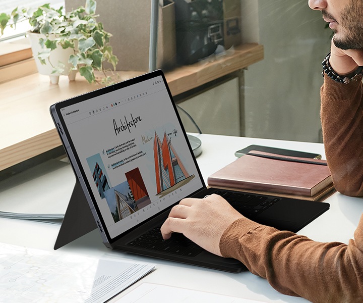 Galaxy Tab S10+ Book Cover Keyboard with AI Key | Samsung India