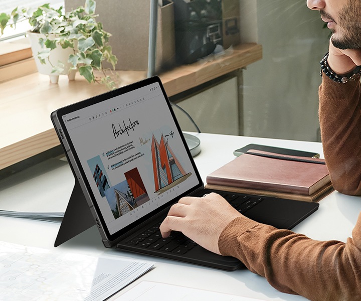 Galaxy Tab S10 FE Book Cover Keyboard with AI Key | Samsung India