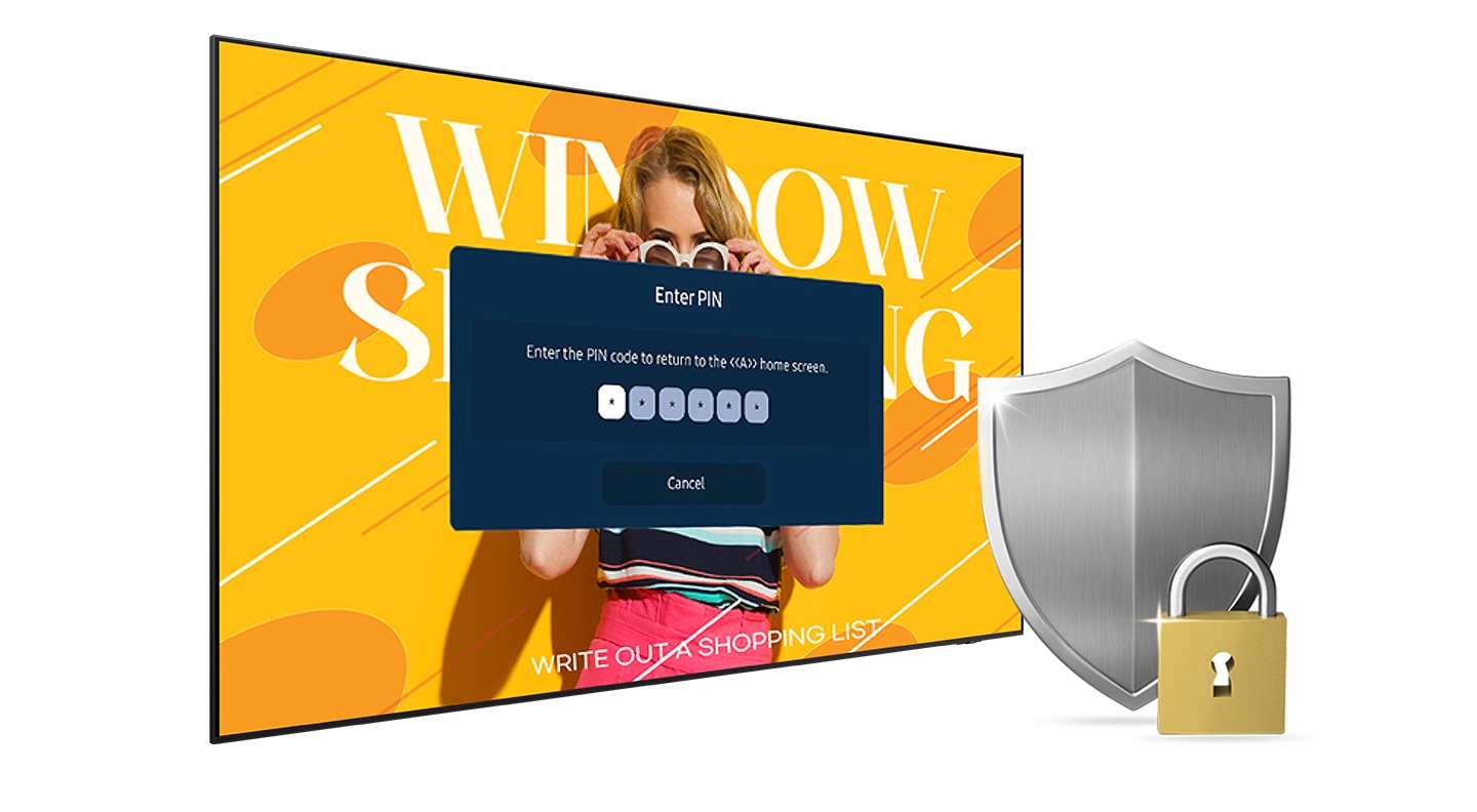 Keep content safe with pin-code system