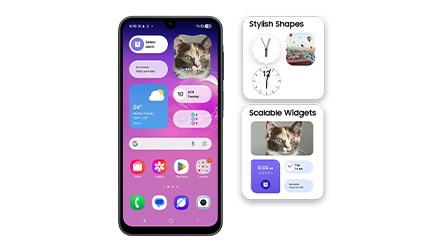 Improved personalization options with different sizes and playful widgets.
