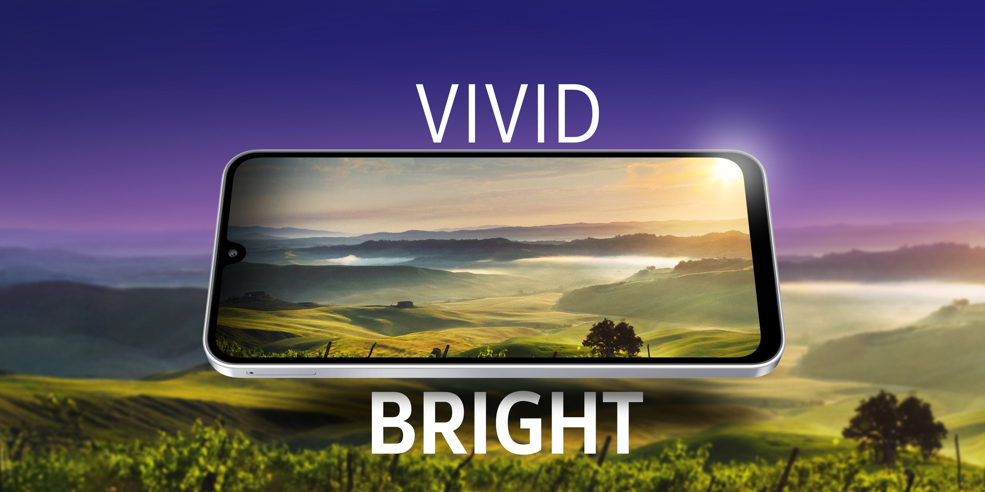 16.91 cm sAMOLED screen with 1100nits brightness