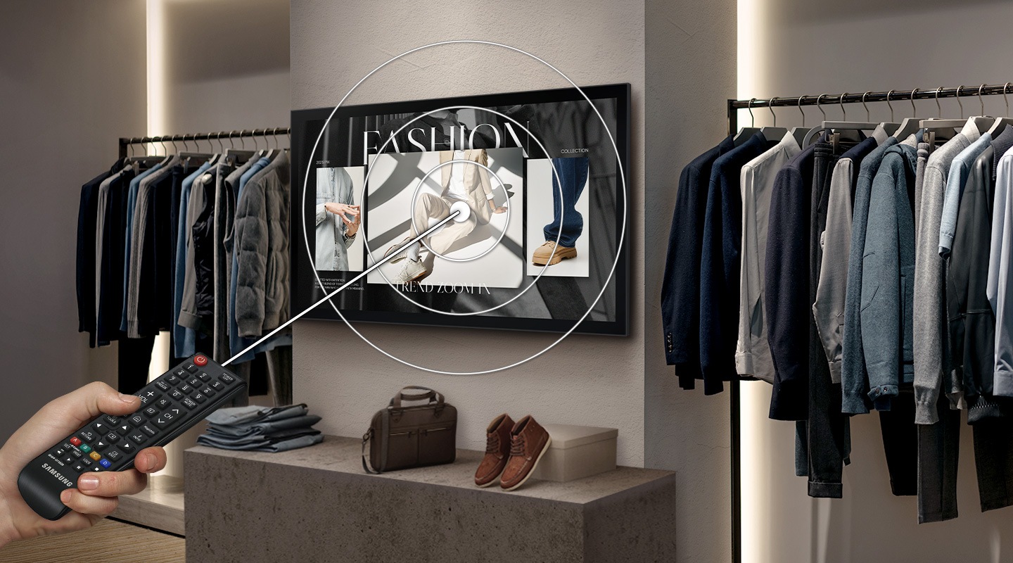 Convenient, clean display control