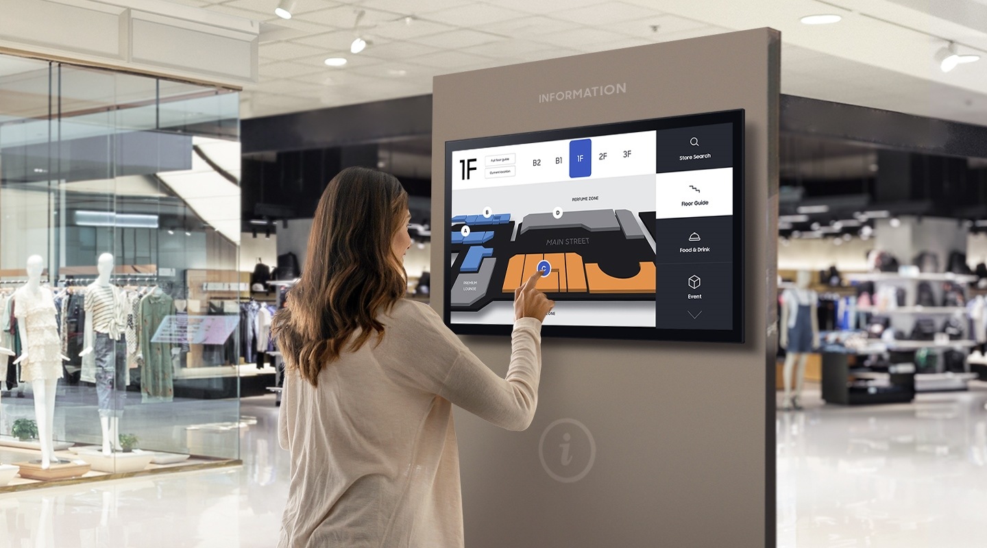 Compact display. Elevated by touch