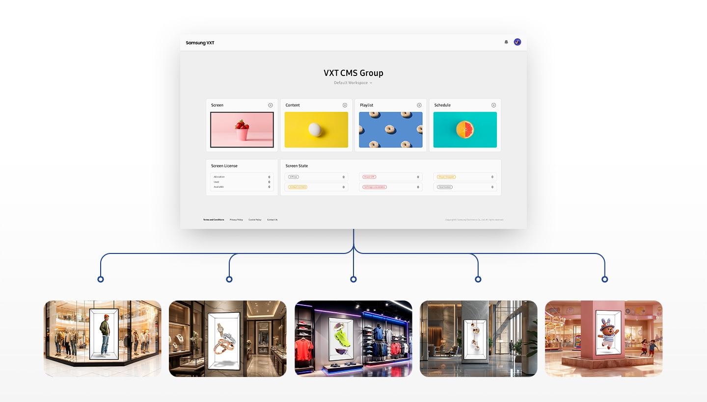 Change the way your display is managed Samsung VXT
